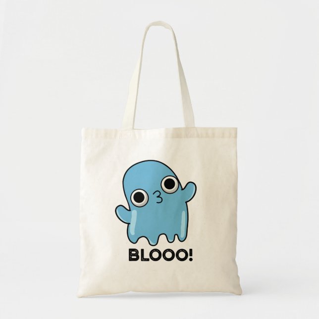 Blooo Funny Blue Ghost Pun  Tote Bag (Front)