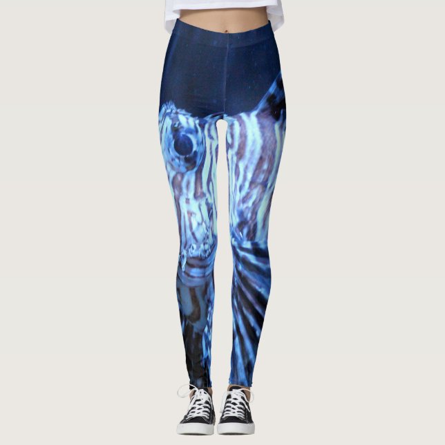 "Bloop, bloop, bloop" (Roar of the Lionfish) Leggings (Front)