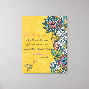 Blossom - Anais Nin Canvas