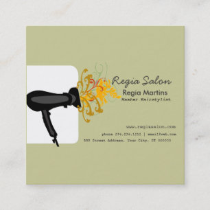Blossom and Blooms Hairdryer Stylists  Hair Salons Appointment Card