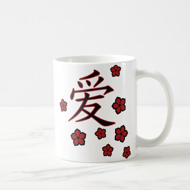 blossom and love kanji mug (Right)