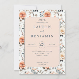 Blossom and Vow Wedding Invitation