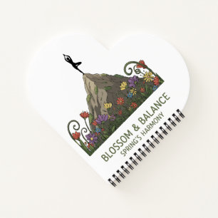 Blossom & Balance Yoga Tree Pose Spring Harmony Notebook