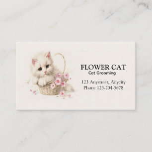 Blossom Basket Kitten  Business Card
