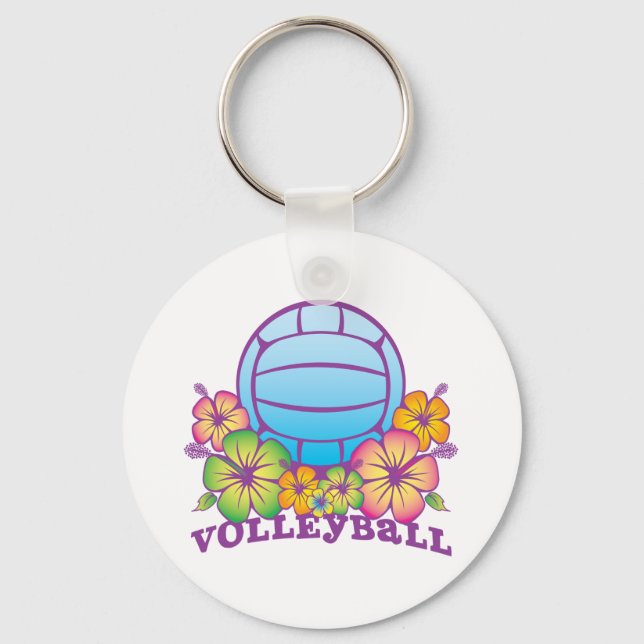 Blossom Beach Volleyball Key Ring (Front)