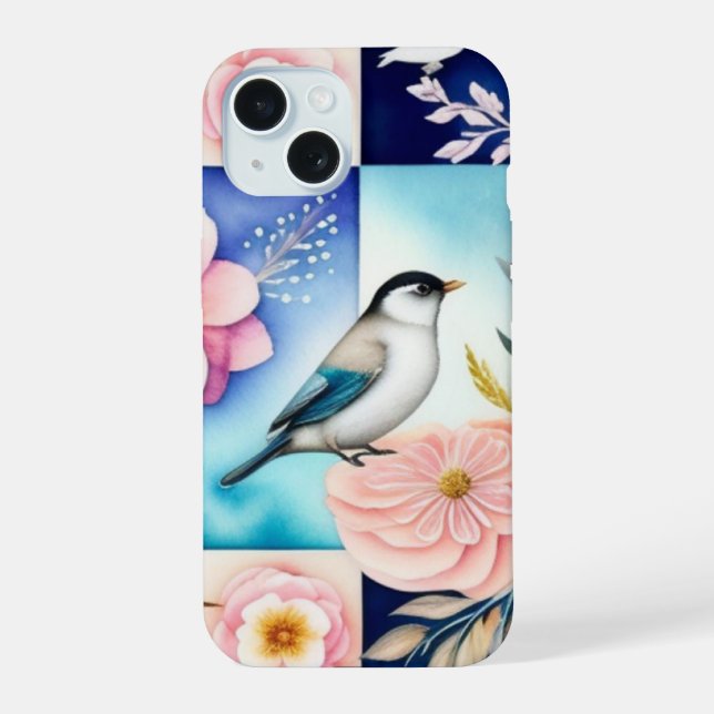 Blossom & Bird  iPhone 15 Case (Back)