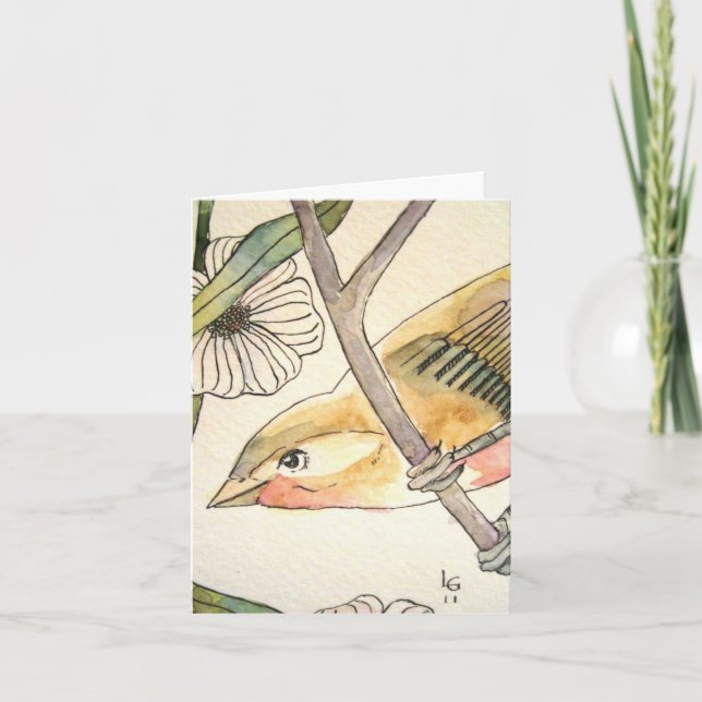 blossom bird no. 2 note card (Front)