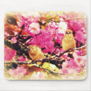 Blossom Birdies Mouse Mat