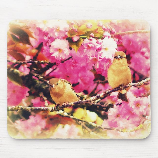 Blossom Birdies Mouse Mat (Front)