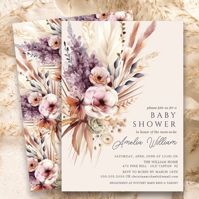 Blossom Bliss Baby Shower Invitation (Creator Uploaded)