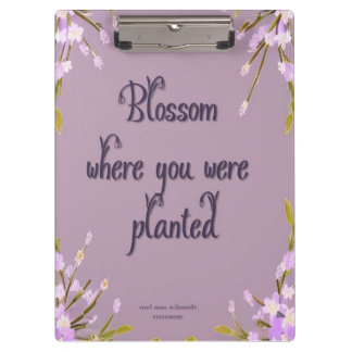 Blossom Blumen Mel Mae Schmidt Stationery Clipboard