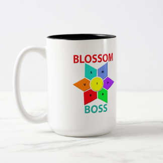 Blossom BossTwo-Tone Mug, 15 oz Two-Tone Coffee Mug