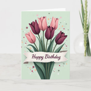 Blossom Bouquet Birthday Card