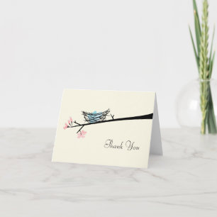 Blossom Branch and Nest Thank You
