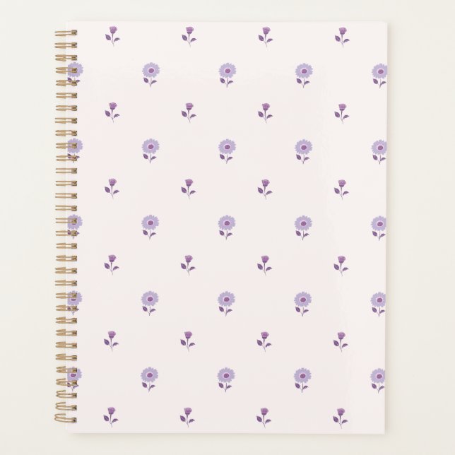 Blossom Breeze Purple  Planner (Front)