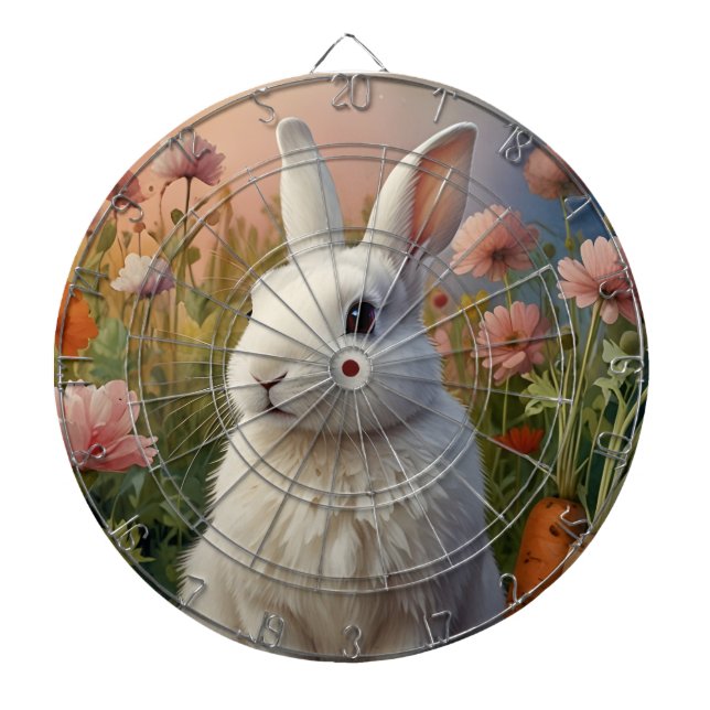 Blossom Bunny & Carrot Patch Dart Board  (Front)