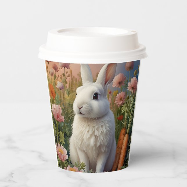 Blossom Bunny & Carrot Patch Paper Cup  (Front)