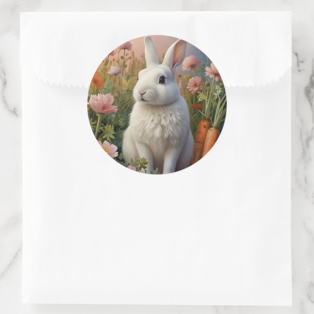 Blossom Bunny & Carrot Patch Sticker (Bag)