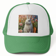 Blossom Bunny & Carrot Patch Trucker Hat 