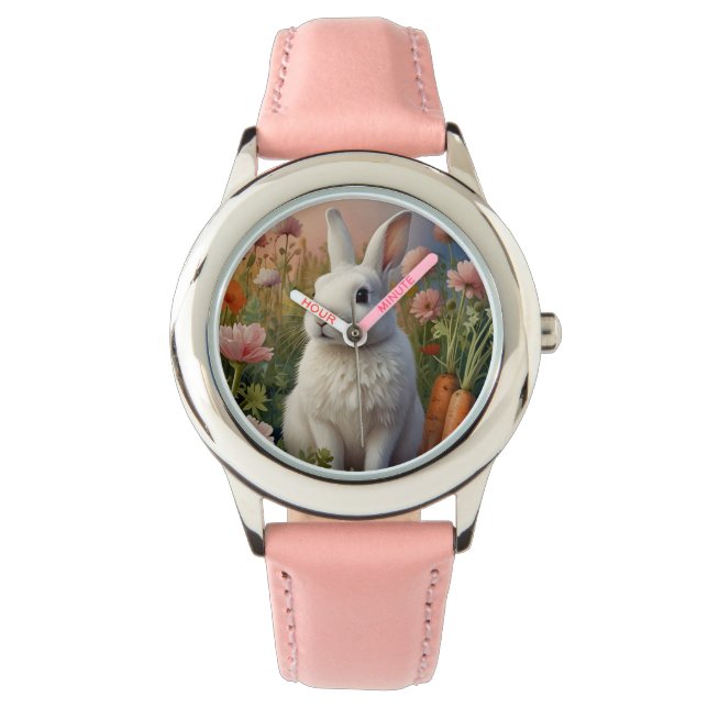 Blossom Bunny & Carrot Patch Watch   (Front)