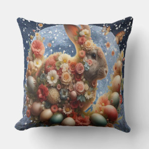Blossom Bunny Easter  Cushion