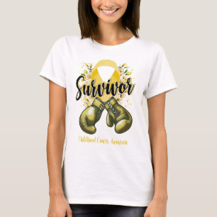 Blossom Childhood Cancer Warrior Survivor T-Shirt