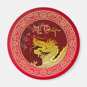 Blossom Chinese Dragon year paper-cut RM Magnet