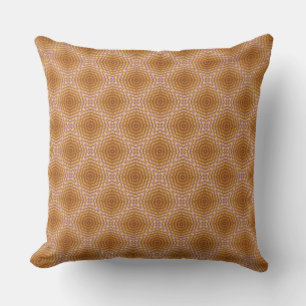Blossom Circle Dizzy Marigold Design Throw Pillow