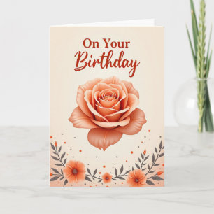 Blossom Confetti Birthday Card