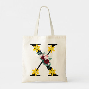 Blossom Contrast – Romantic Rose & Daisy Tote Bag