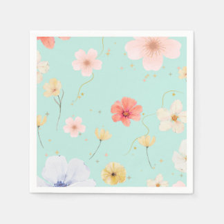 Blossom Elegance: Floral Paper Napkins