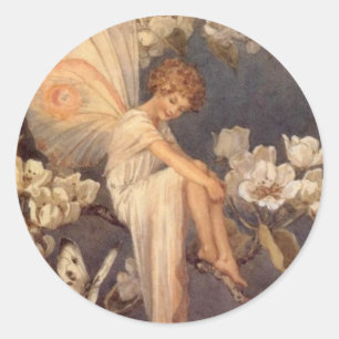 Blossom Fairy Classic Round Sticker