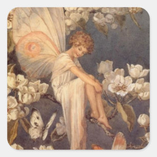 Blossom Fairy Square Sticker
