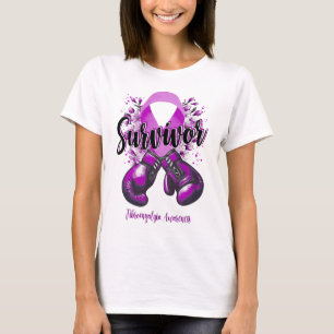 Blossom Fibromyalgia Warrior Survivor T-Shirt