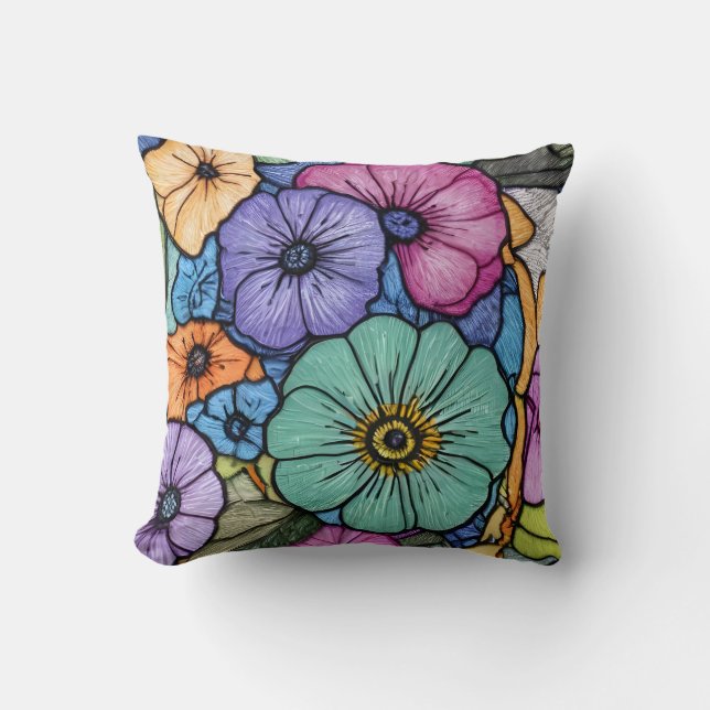 Blossom Floral Cushion (Front)
