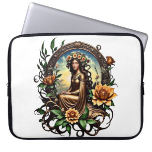 Blossom girl laptop sleeve