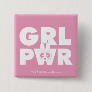 Blossom: Girl Power 15 Cm Square Badge