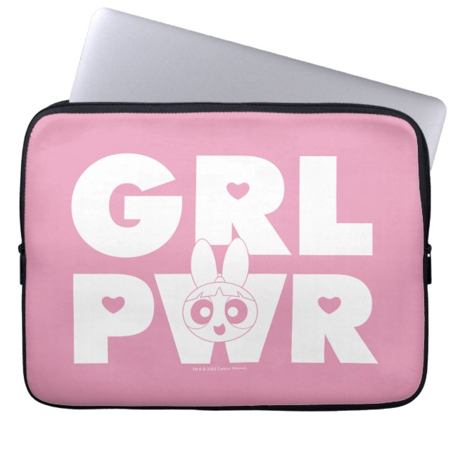 Blossom: Girl Power Laptop Sleeve (Front)