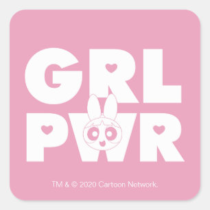 Blossom: Girl Power Square Sticker