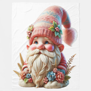 Blossom gnome fleece blanket