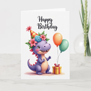 Blossom Hat Birthday Card