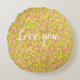 Blossom Haze Round Cushion