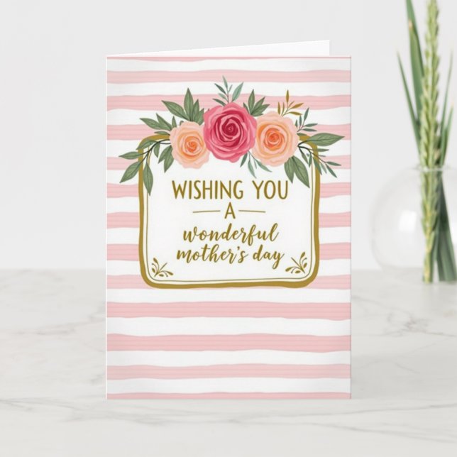 Blossom Heart Mothers Day Card (Front)
