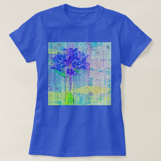 Blossom in Blue Violet T-Shirt (Design Front)