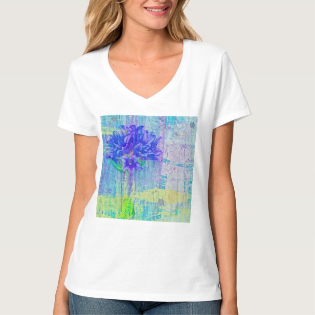 Blossom in Blue Violet T-Shirt (Front)