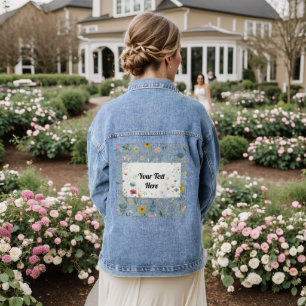 Blossom in Style: Customisable Denim Jacket