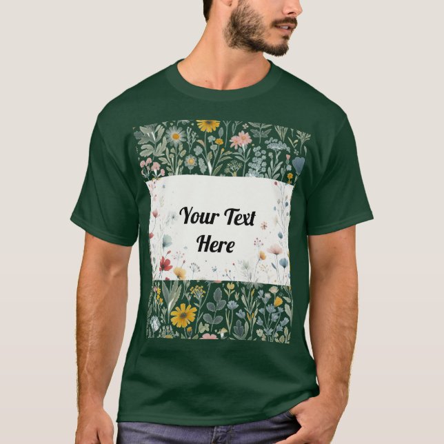 Blossom in Style: Customisable T-Shirt (Front)