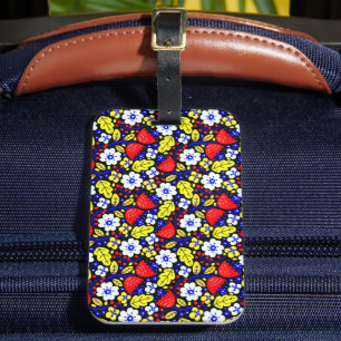 Blossom-Infused Journeys: Your Luggage, Your Canva Luggage Tag