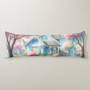 Blossom Lane Blue Cottage Garden Body Cushion
