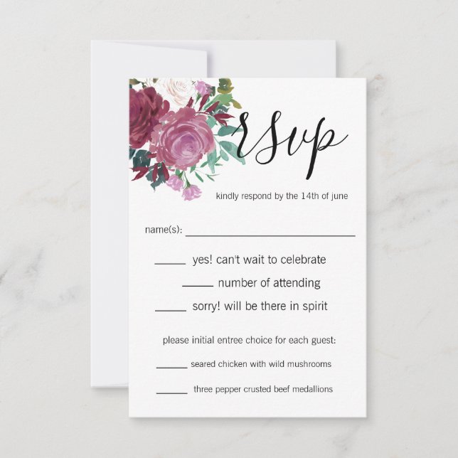 Blossom Love Invitation (Front)